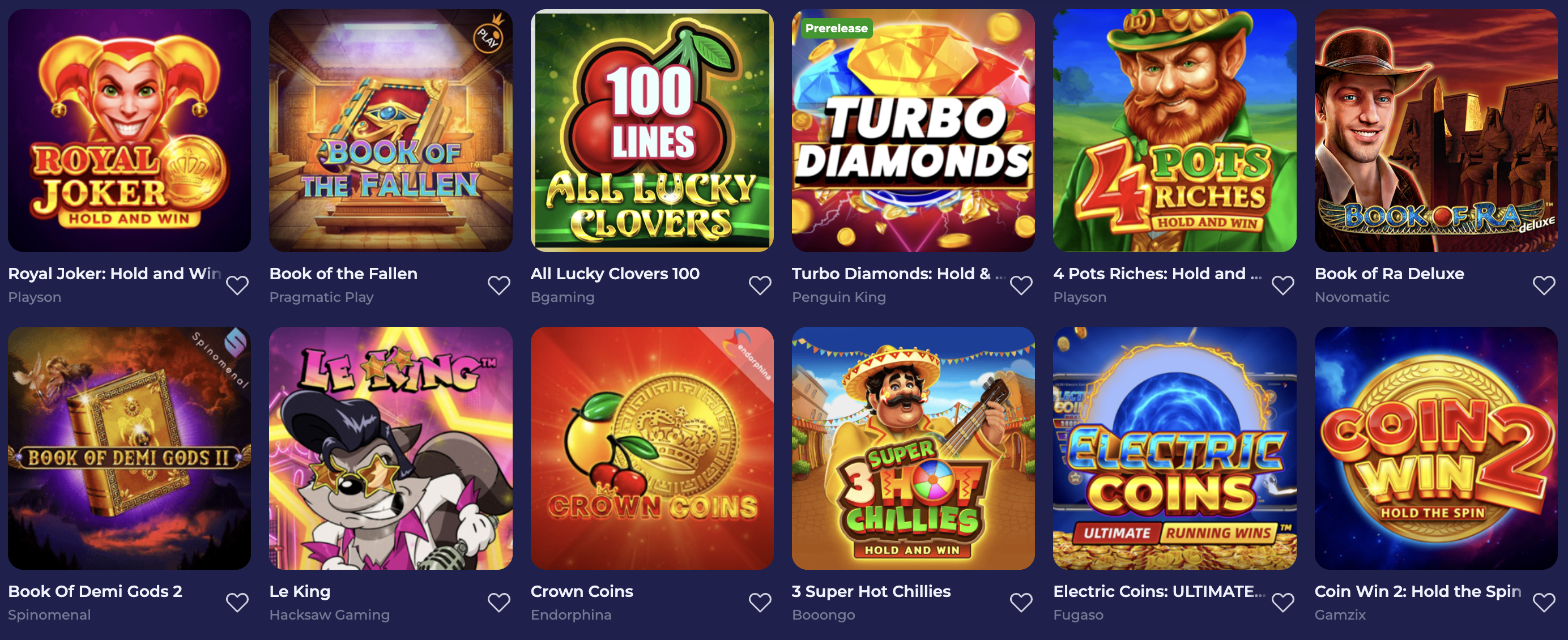 Gokkasten bij Bruno Casino